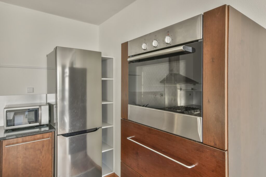 Kitchen with contemporary appliances
